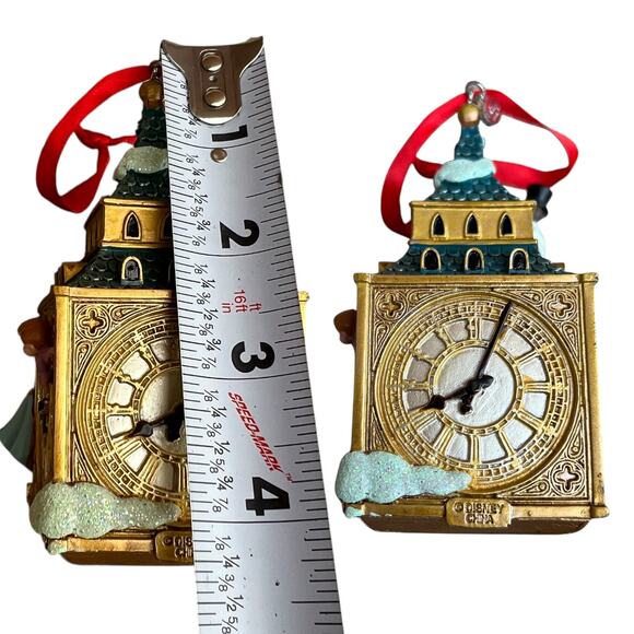 Disney Store 2016 Peter Pan Big Ben Clock Winter Ornament - Picture 3 of 5